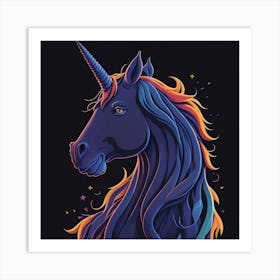 A majestic Unicorn Art Print