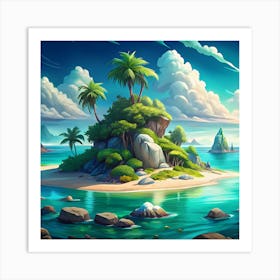 Island In The Sea Art Print