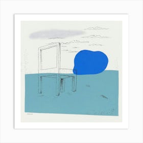 Chair In The Water Art Print