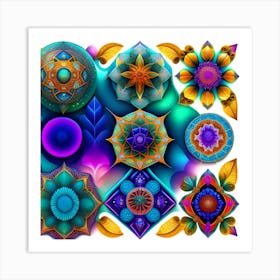 Mandala Set Art Print