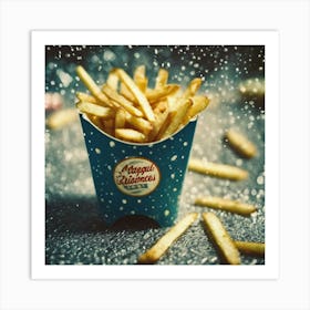 French Fries In A Cup Art Print