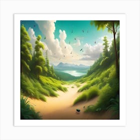 Landscape Painting Art Print