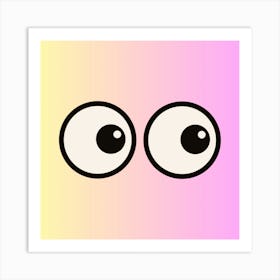 I See You Eyes Ombre Art Print