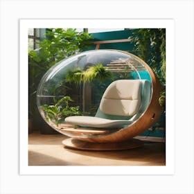 Glass Chair Art Print