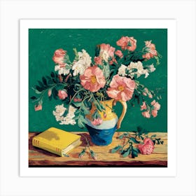 Oleanders,vibrant with Vincent Van Gogh Dining Room Art Print Art Print