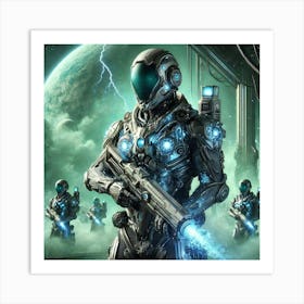 Uranian Vanguard Cryogenic Troopers Art Print