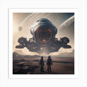 Spaceship 75 Art Print