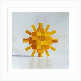 Yellow Sun 2 Art Print