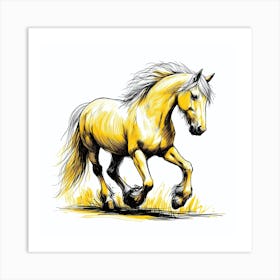 Horse Galloping 12 Art Print