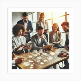 Group Of Business People 1 Art Print