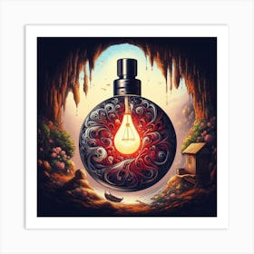 Bottle Of Perfume Art Print