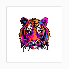 Colorful Tiger Art Print