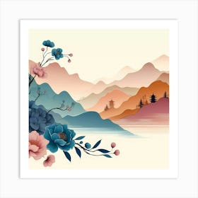 Chinese Landscape Painting 5 Art Print