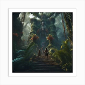 Lost Jungle temple Art Print