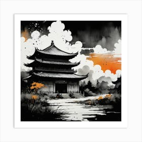 Chinese Pagoda Art Print