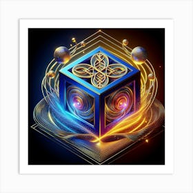 Cube Of Light 25 Art Print