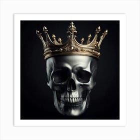 Skull With Crown 1 Art Print