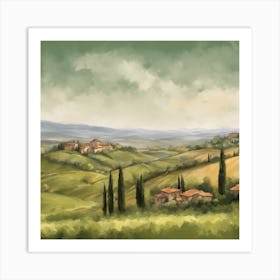 Tuscan Countryside 1 Art Print