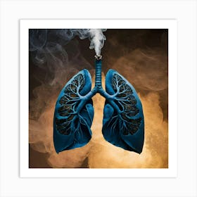 Lungs And Smoke 9 Art Print