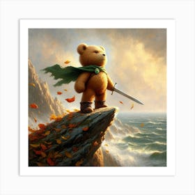 Teddy Bear With Sword 4 Art Print