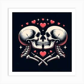 Skull And Crossbones Art Print