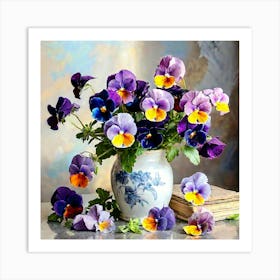 Pansies Art Print