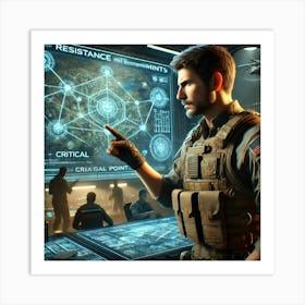 A Sci Fi Depiction Of Viktor Sokolov Strategic Mind Art Print