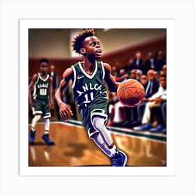 Nba Basketball Player Art Print