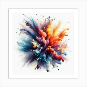 Explosion Of Color Art Print