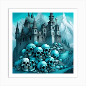 Skulls In The Castle 1 Art Print