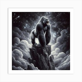 Gorilla In The Sky 2 Art Print