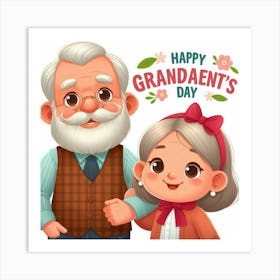 Happy Grandparents Day Art Print