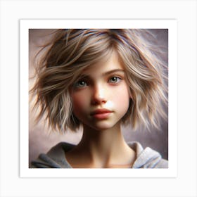 Portrait Of A Girl 3 Art Print