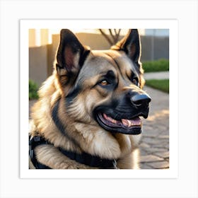 German Shepherd Dog Art Print