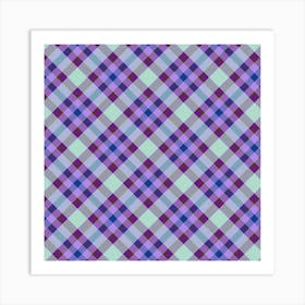 Plaid Fabric 85 Art Print