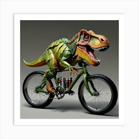 Leonardo Lightning Trex Bike Art 2 Art Print