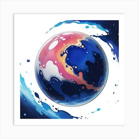 Abstract Sphere 2 Art Print