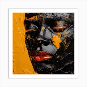 Portrait Of A Black Woman Art Print