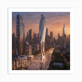 Futuristic Skyscraper 8 Art Print