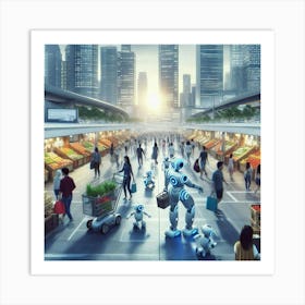 Futuristic Cityscape 31 Art Print