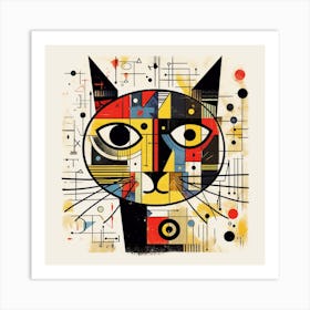 Cat abstract Art Print