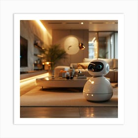 Robot In The Living Room Art Print