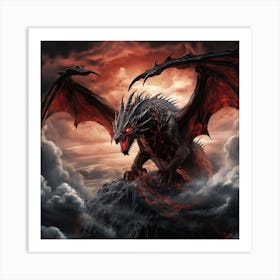 Dragon In The Sky 1 Art Print