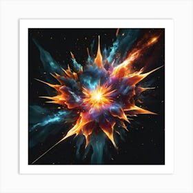 Space Explosion Art Print