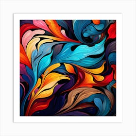 Abstract Abstract Colorful Abstract Abstract Painting 1 Art Print