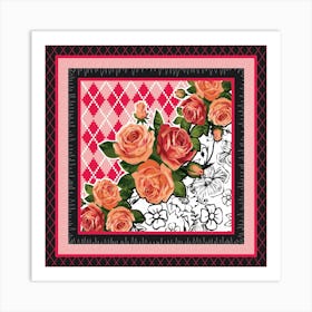 Rose Flowers Art Print