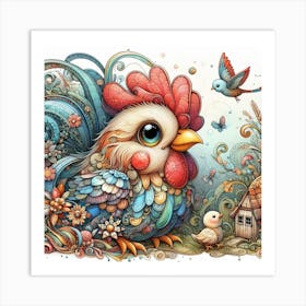 Chicken Art Print