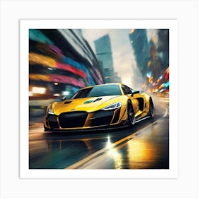 Audi R8 Wallpaper Art Print