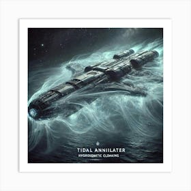 A High Tech, Sci Fi Scene Showcasing The Tidal Ann 1 Art Print