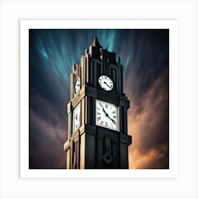 Clock Tower 4 Art Print